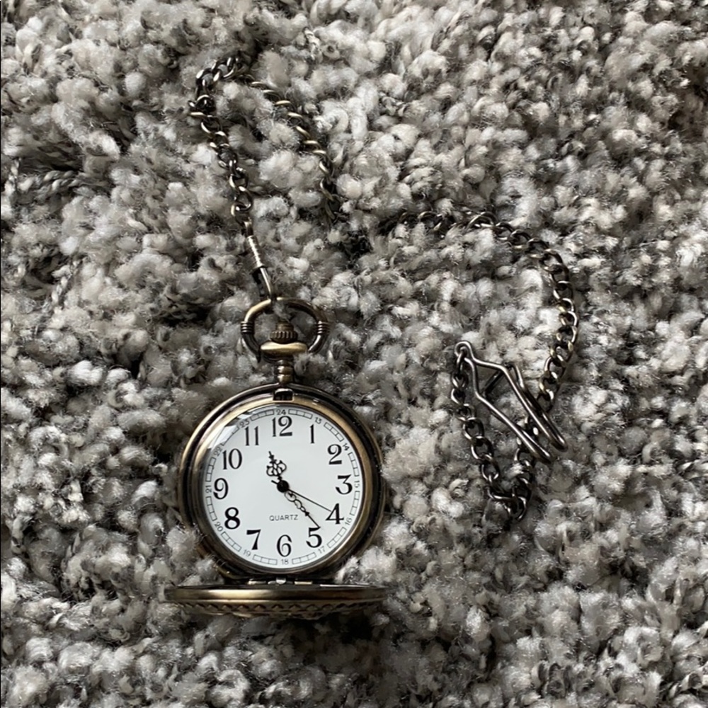 4 for $20! NEW Rare Quartz Gold Pocket watch